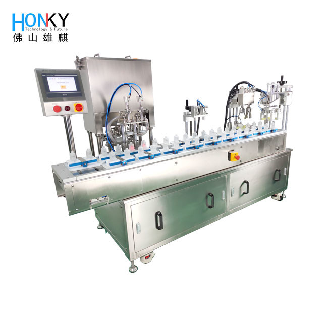 Automatic BB Cream Paste Filling Capping Machine With Double Ceramic Piston Pump For Cosmetic Cream