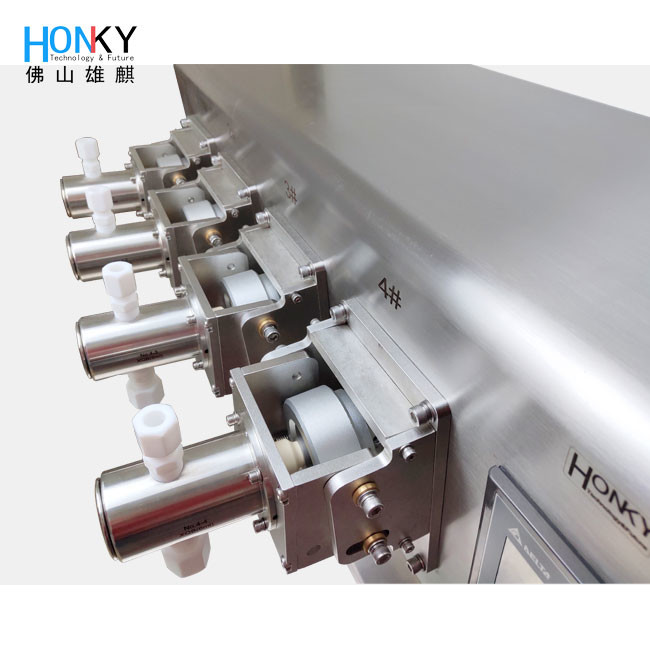 Cosmetic Liquid Multiple Head Filling Machine System Ceramic Piston Pump Filling Machine For The Packing Machine