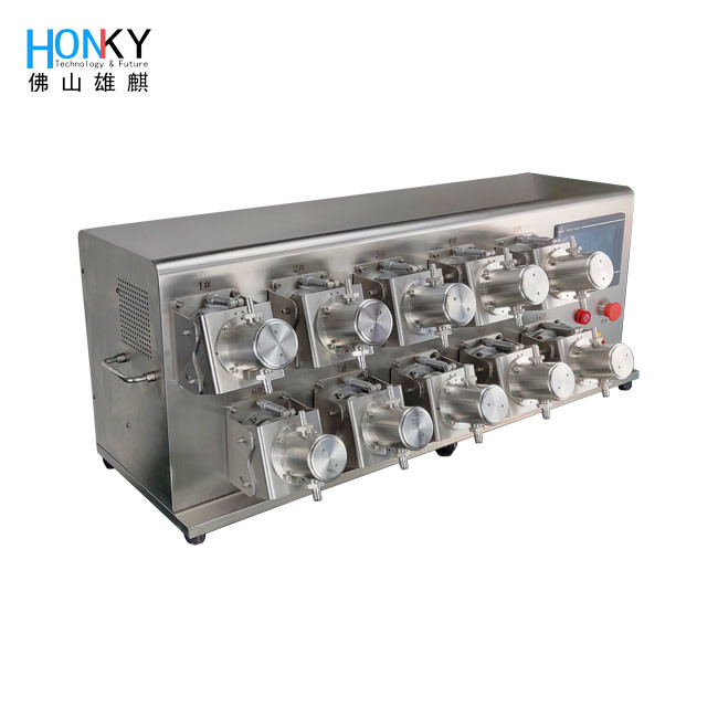 Full Automatic Multiple Head XQX2 System 6ml Ceramic Filling Pump High Precision For Pharma Liquid Dispensing Filler