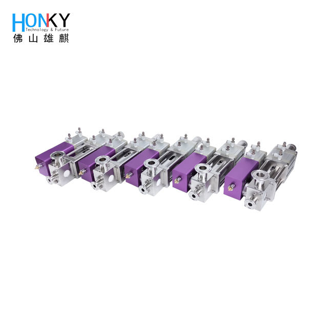 Air Pressure 0.4-0.6Mpa Touch Screen Paste Filling Machine PLC Control Easy To Operate