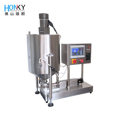 Desktop Gel Syringe Filling Machine with Servo Ceramic Piston Pump and Heating Hopper for 30 bottle/min Massage Cream Paste Filling