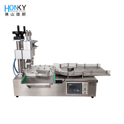 Desktop Dual Head Vial Capping Machine with Pneumatic Crimping for 60 bpm Freeze-Dry Powder Vials