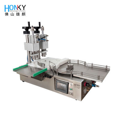 Desktop Dual Head 10ml Glass Vial Capping Machine With Air Crimp Function