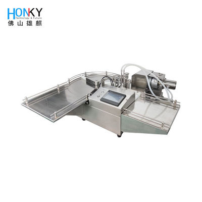 30ml Round Bottle Table Top Liquid Filling Machine Semi Automatic with Ceramic Piston Pump and GMP Certification