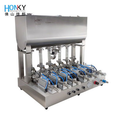 6 Heads 180BPM Pneumatic Paste Filling Machine for Cosmetic Blister Packaging