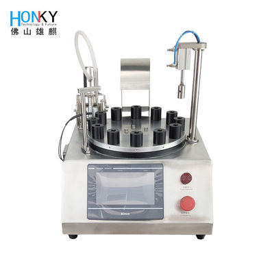 40 BPM Desktop Perfume Bottle Filling Machine with Ceramic Piston Pump for 0.6-6ml Range