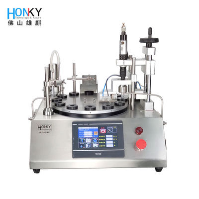 Desktop Semi-Automatic Vape Oil Liquid Filling And Capping Machine With Ceramic Piston Filling Pump System For Oil Fill