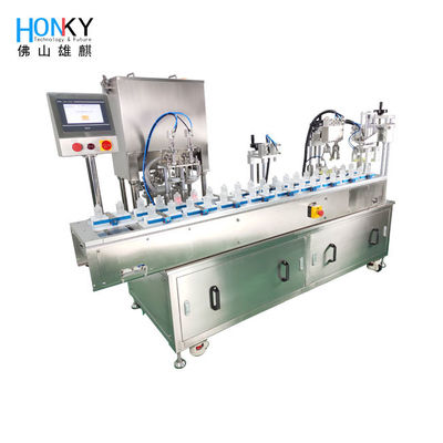 2400 BPH AC 380V Glass Bottle Filling And Capping Machine For Whiten Cream