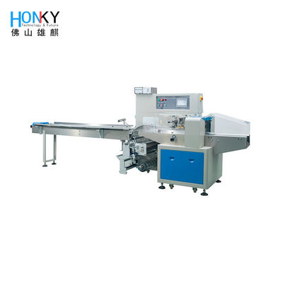 AC 220V 150 BPM Filling Packing Machine Horizontal Flow Wrapper with Dual Frequency Conversion Control